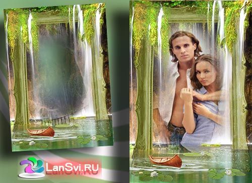 Фотоэффект под водопадом - применить фотоэффект онлайн